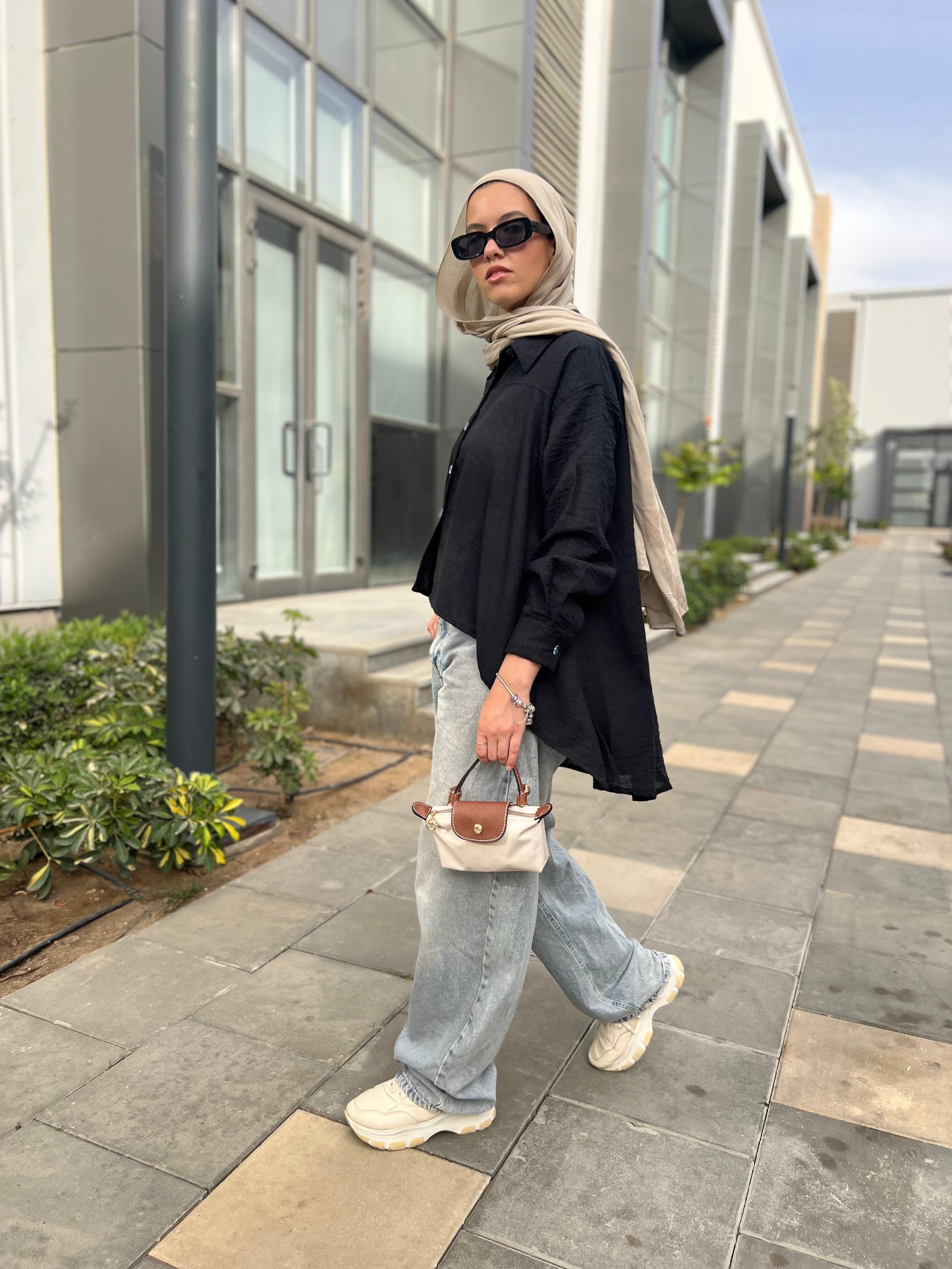 High-lo Linen Shirt