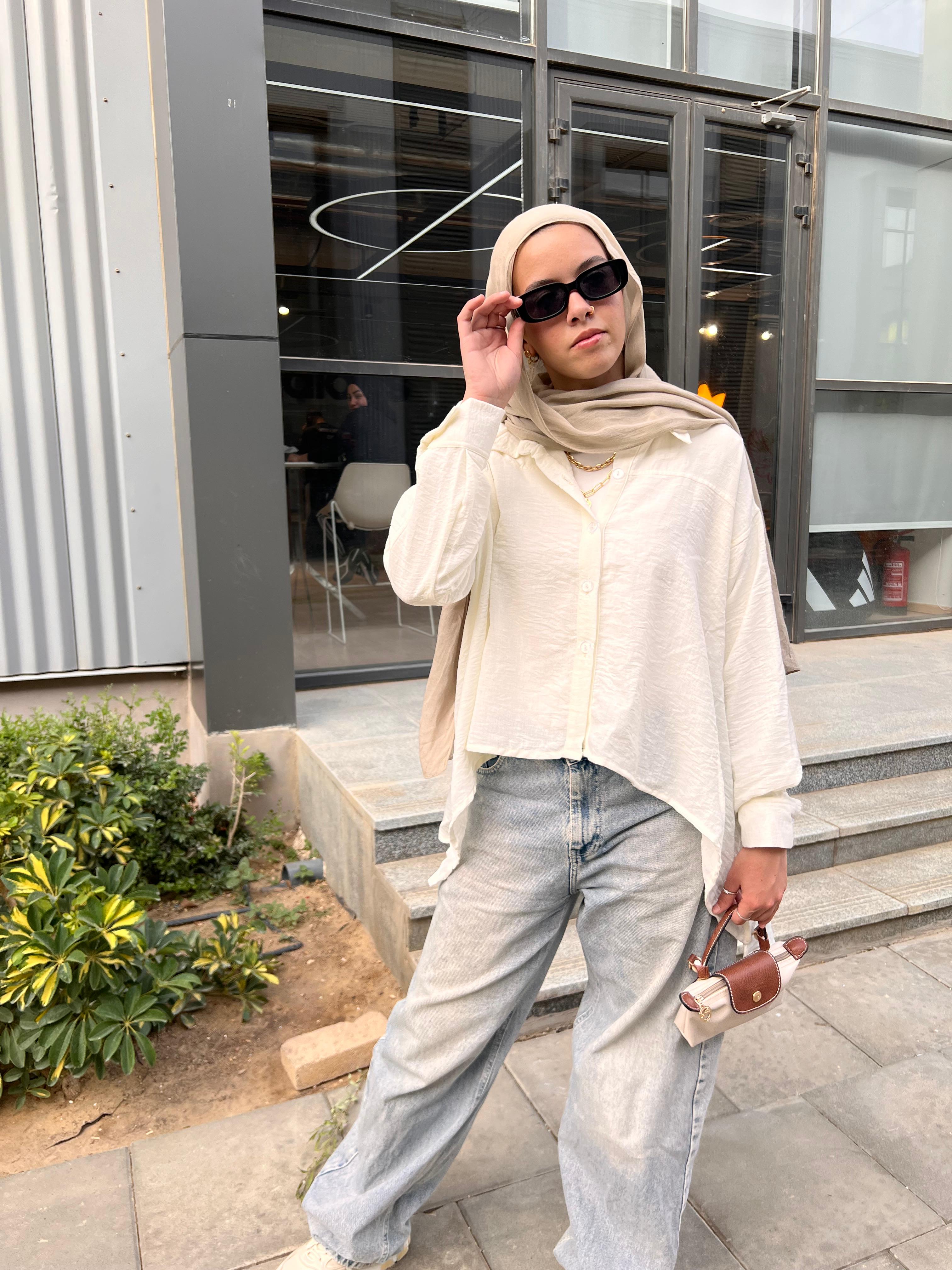 High-Lo Linen Shirt