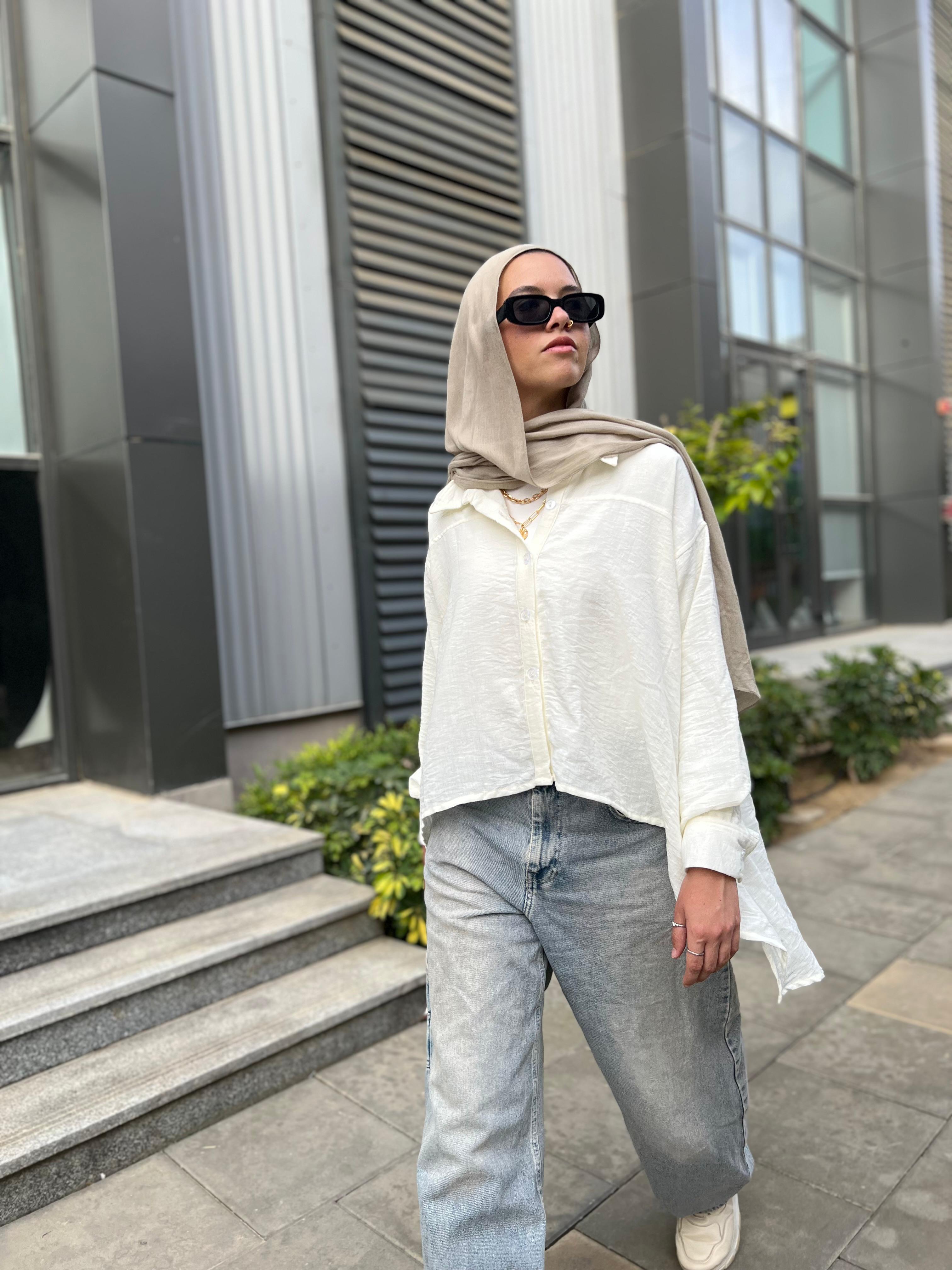 High-Lo Linen Shirt