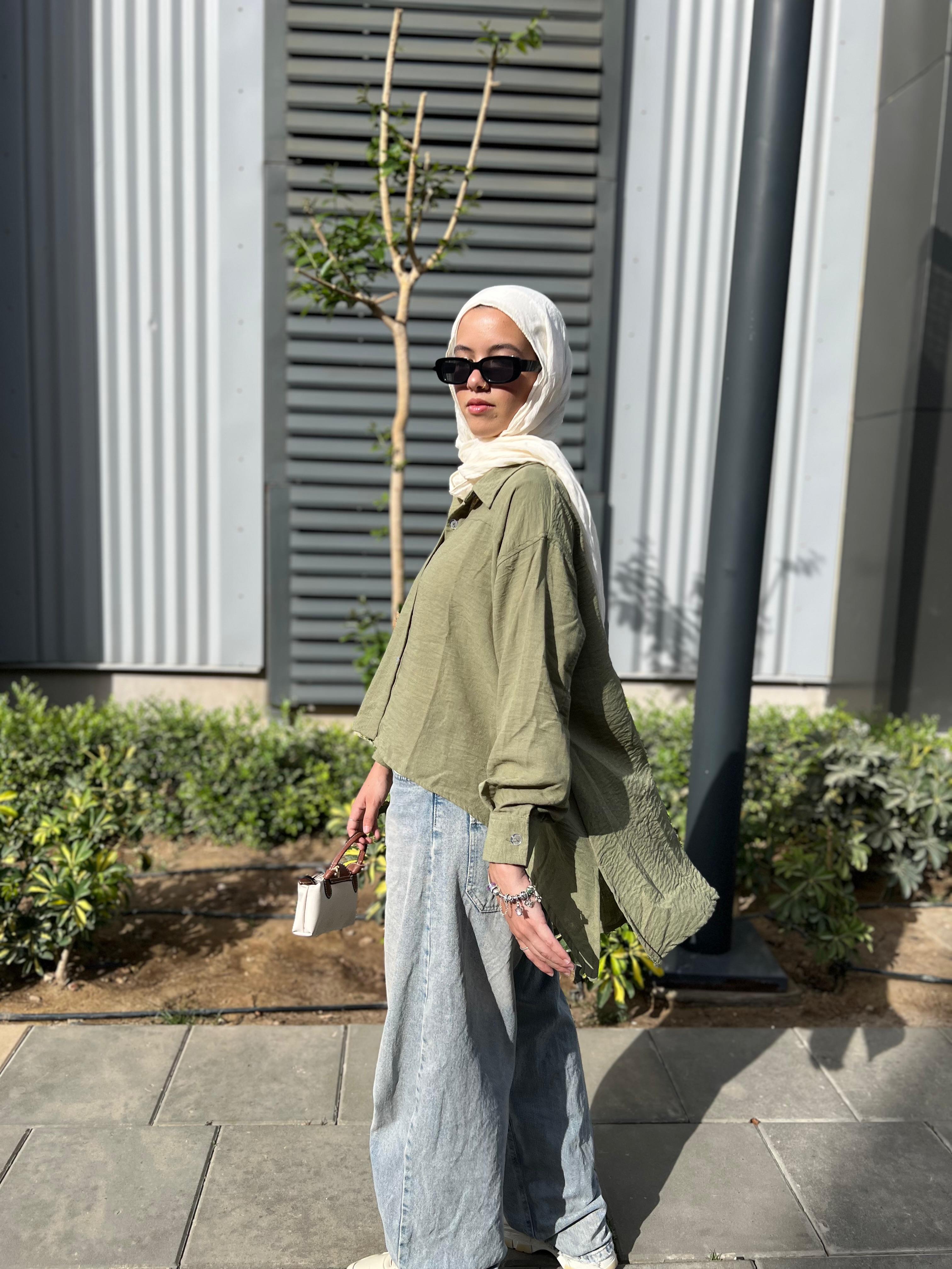 High-Lo Linen Shirt