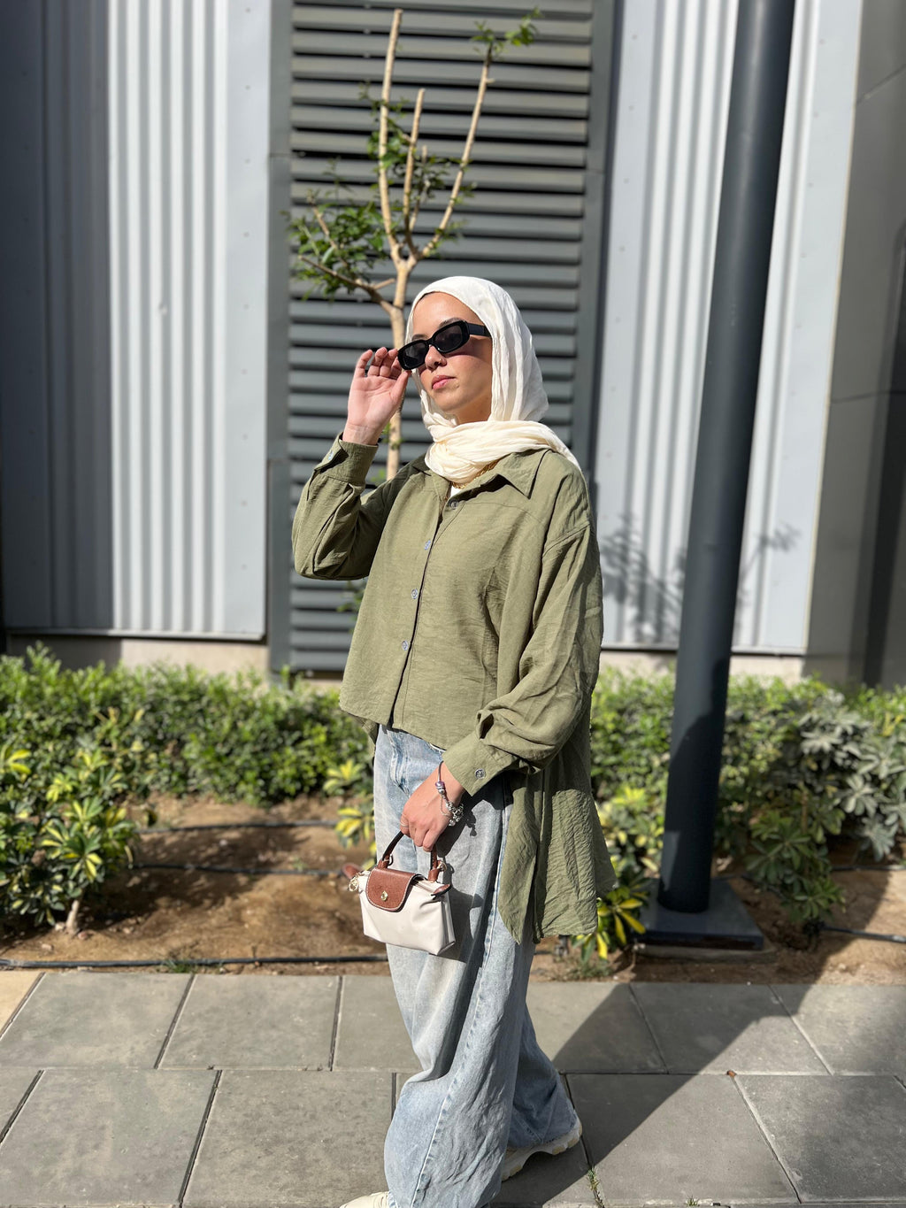 High-Lo Linen Shirt